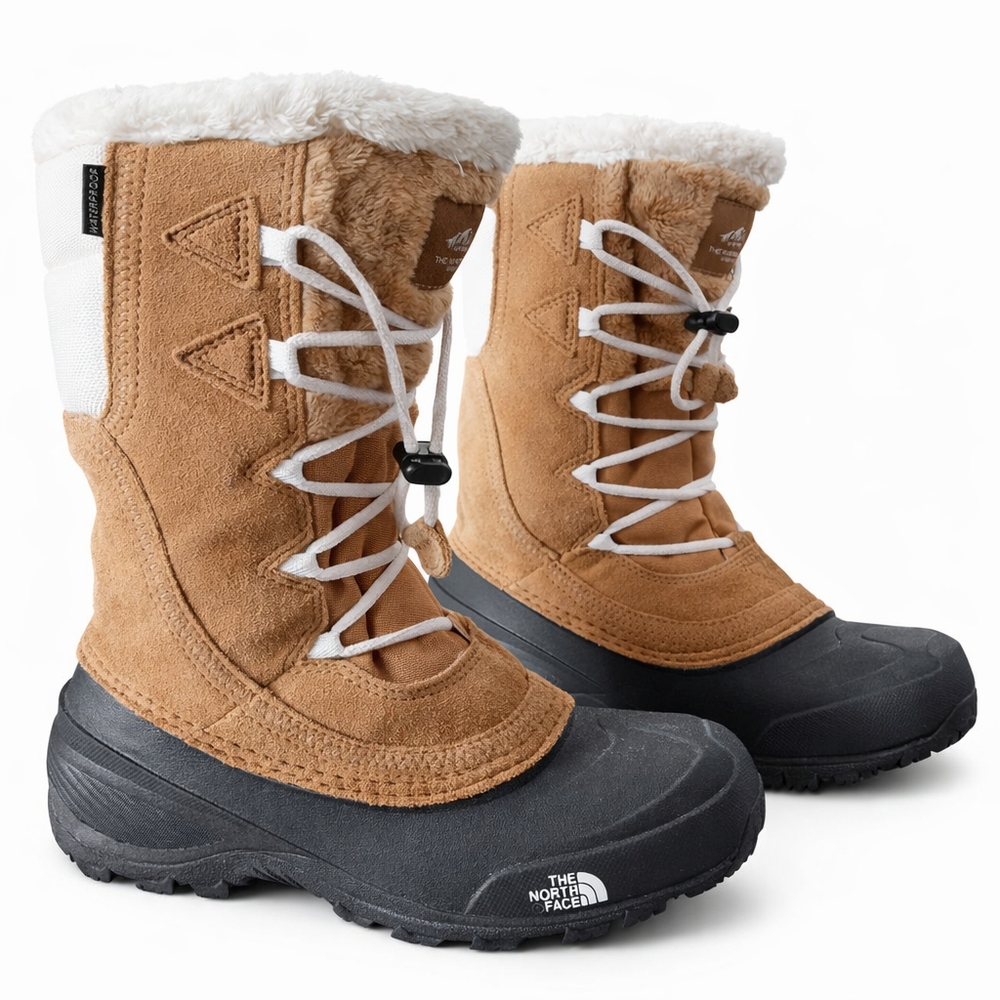 THE NORTH FACE Winter Shellista IV SNOW BOOTS Insulated Women's Girl's SIZE 4